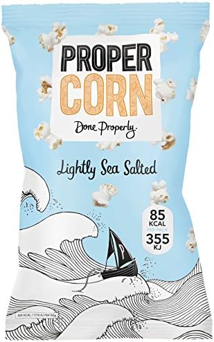 (3 PACK) - Propercorn - Lightly Sea Salted Popcorn | 20g | 3 PACK BUNDLE