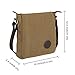 Ibagbar Small Vintage Cotton Canvas Messenger Bag Ipad Bag Shoulder Satchel Crossbody Bag Hiking Traveling Bag for Men and Women