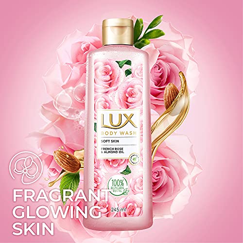 LUX-Shower-Gel-French-Rose-Fragrance-Almond-Oil-Bodywash-With-Glycerine-For-Soft-Glowing-Skin-Paraben-Free-245-ml Lux Shower Gel, French Rose Fragrance & Almond Oil Bodywash, With Glycerine For Soft & Glowing Skin, Paraben Free, 245…
