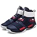 Men's High Top Basketball Shoes Performance Shock Absorption Running Shoes Velcro Sneakers