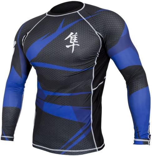 Hayabusa Metaru 47 Silver Rashguard Long Sleeve Shirt