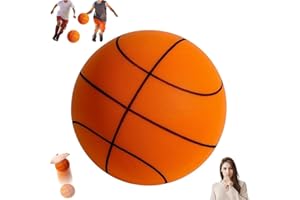 Size 7 Silent Basketball Upgrade Airless Foam Quiet Basketball No Noise Bounce Ball for Indoor Dribbling Training Activities