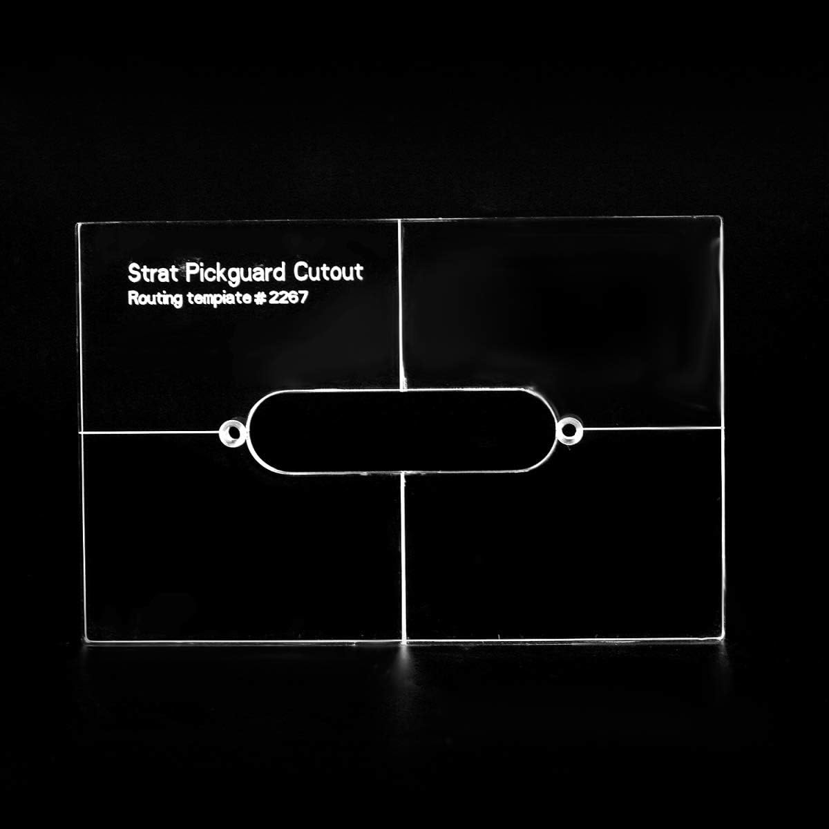 Musiclily Pro CNC Accurate Acrylic Single-coil Pickup Routing Templates Set for Standard Strat Guitar Body and Pickguard - Image 5