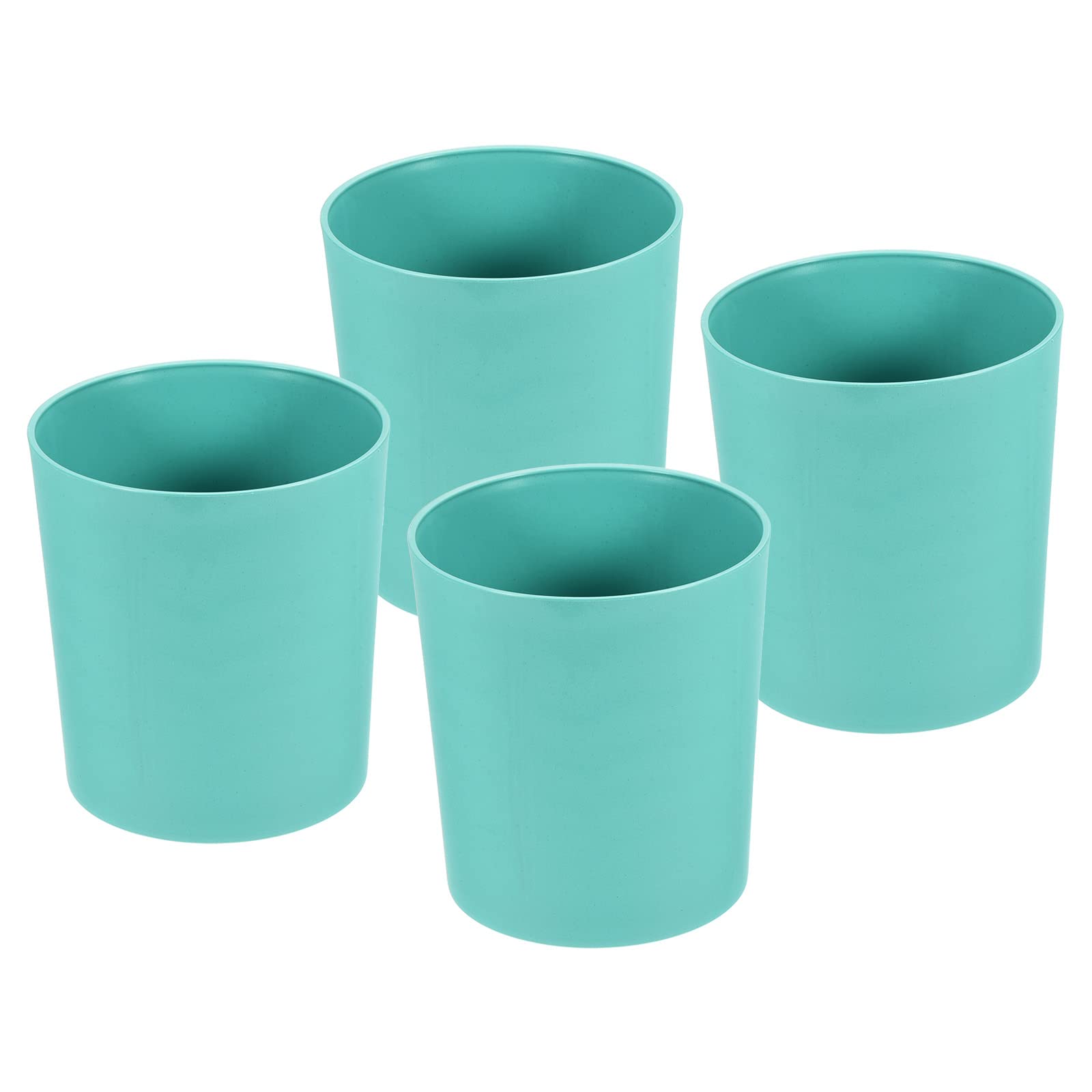 PATIKIL 4 Inch Plastic Plant Pot, 4 Pack Round Flower Planter Container for Indoor Outdoor, Blue