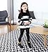 eshion® Girls Black Stretchy Faux Leather Skinny Pants Leggings Trousers