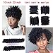 Furice 10Inch Spiral Crochet Hair Curls Crochet Braids Crochet Hair Tapered Cut Each Box 20strands Ombre Bouncy Twist Curled Synthetic Hair Extensions 3Pack/Pcs (Saniya 10inch, 1b)