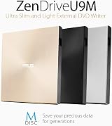 ASUS SDRW-08U9M-U External Ultra Slim DVD Writer USB C A Mac Windows view 3