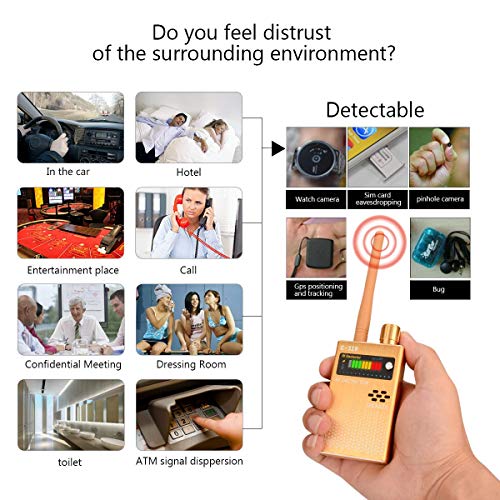 image for Molgegk Anti Spy Wireless RF Signal Detector, Upgrade Bug GPS Signal D