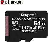 Kingston Canvas Select Plus 64GB microSDXC Class 10 UHS-I Card w/ SD Adapter view 2