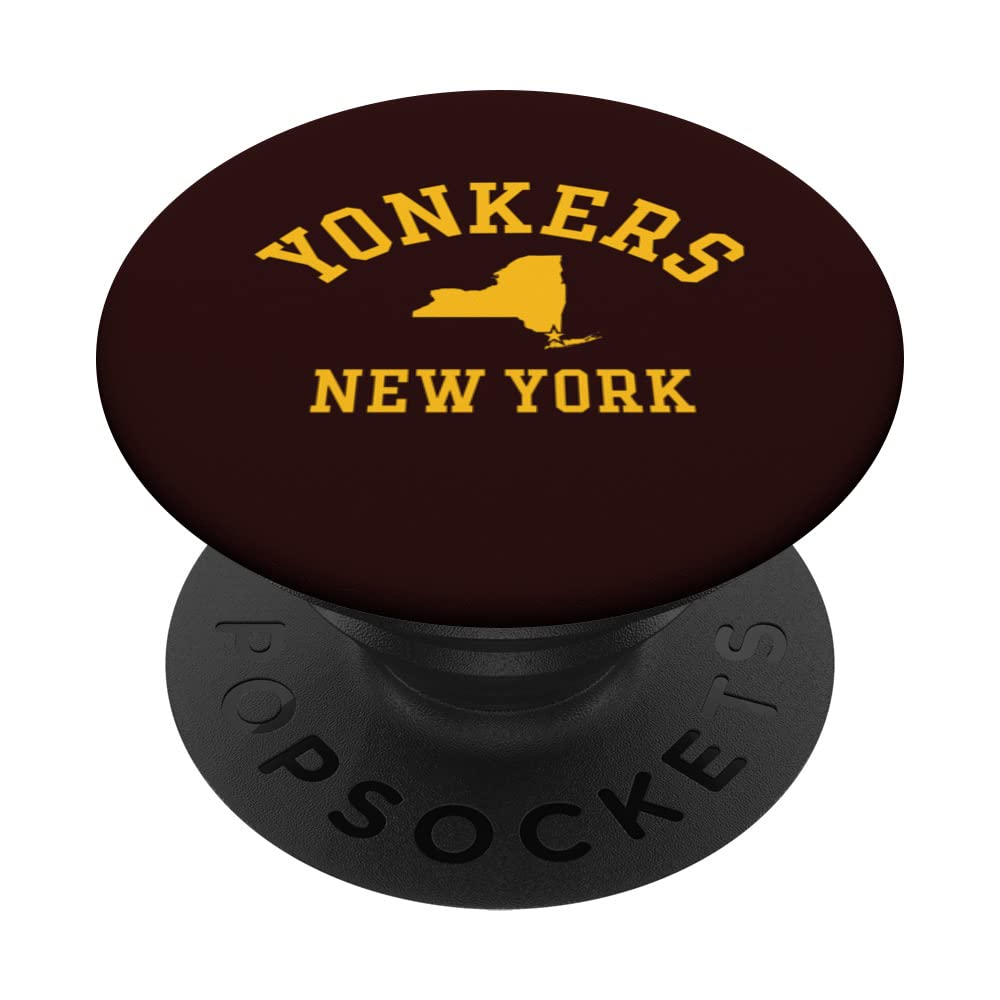 YONKERS NY Athletic Design With State PopSockets Swappable PopGrip