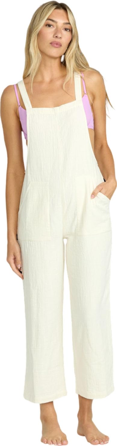 Photo 1 of Billabong Women's Pacific Time Soft Cotton Jumpsuit, White Cap, Medium