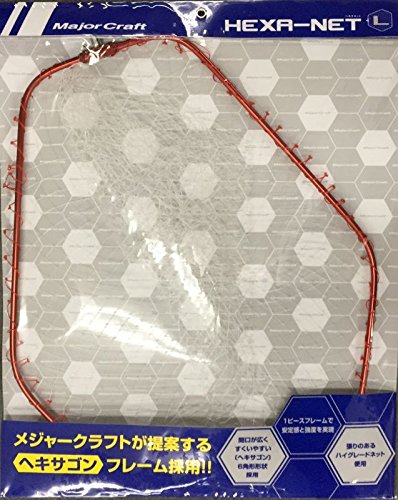 メジャークラフト ランディングネット ヘキサネット一体型 L レッドの商品画像