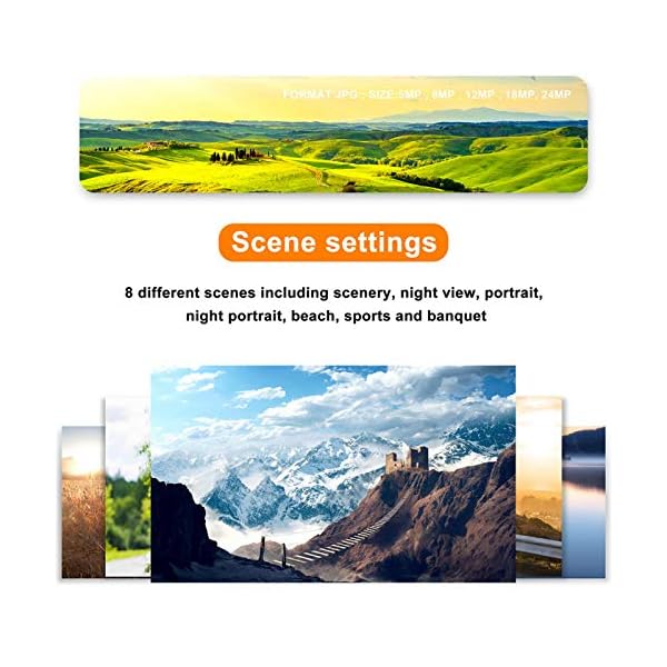 Xinde Digitalkamera mit LCD-Bildschirm, 24-Megapixel-Kompaktkamera, wiederaufladbare USB-Kamera, 2,4-Zoll-LCD-Bildschirm… – Bild 8