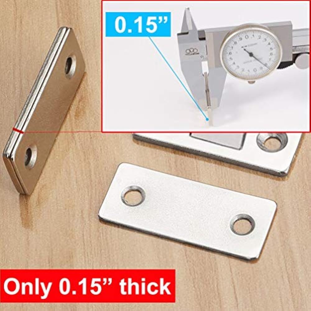 WOOCH Door Magnet 10 Pack Ultra Thin Cabinet Magnetic Catch Drawer