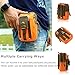 LingAo Tactical Molle Pouch EDC Utility Gadget Belt Waist Bag, Camping Hiking Outdoor Gear Cell Phone Holster Holder for iPhone 6/6S (Orange)