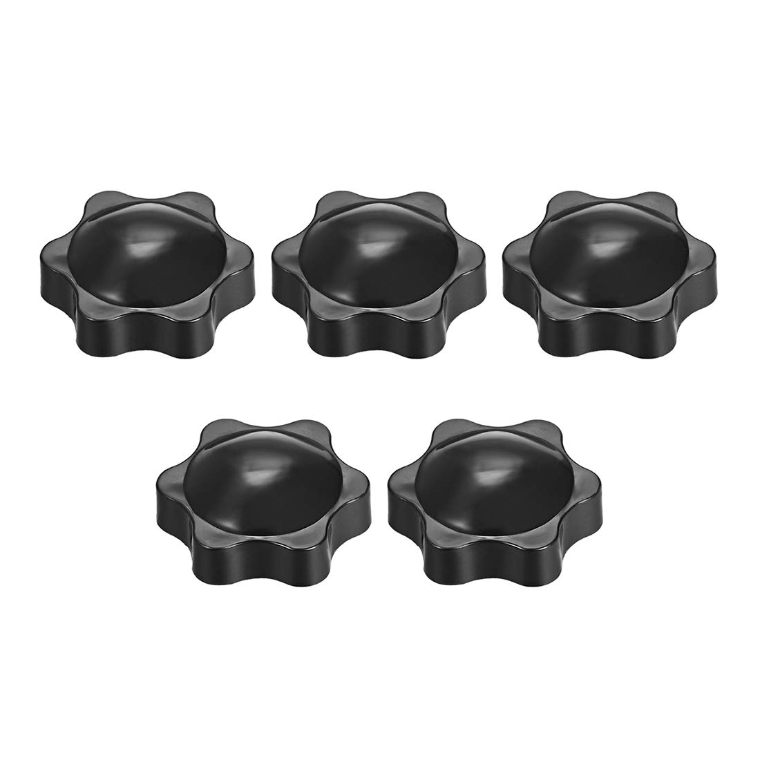 Uxcell Clamping Handle Screw Knobs Handle M8 Threaded Star-Shape 5pcs