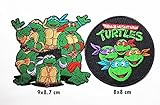 2 pieces Teenage Mutant Ninja Turtles movie cartoon Band Logo Patch Sew Iron on Embroidered Badge Sign Costume Gift