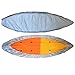 7.8-18ft Waterproof Kayak/Canoe Cover - Storage Dust Cover UV Protection Sunblock Shield for Fishing Boat/Canoe 7 Sizes [Choose Color] (Silver, Suitable for 9.3-10.5ft)