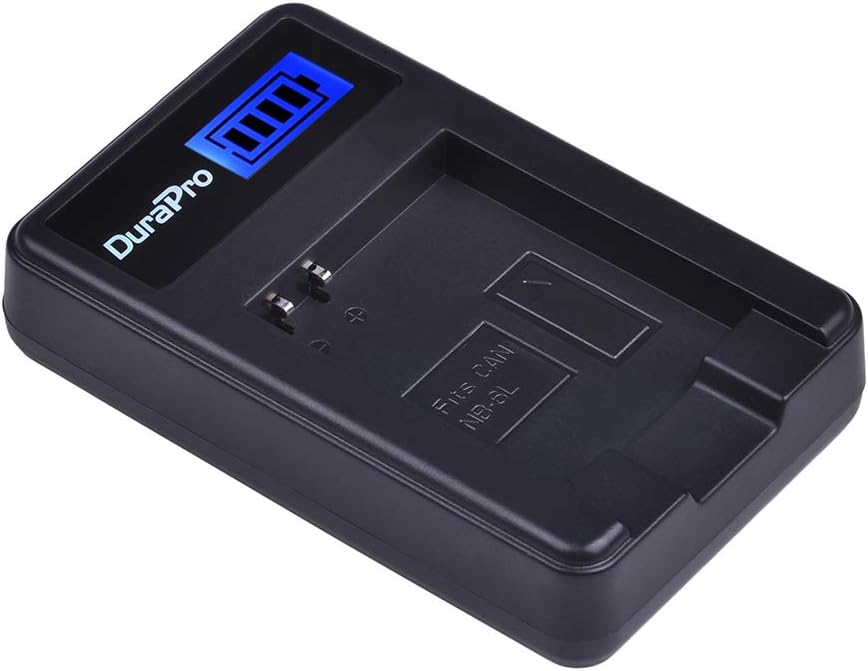 DuraPro LCD USB Battery Charger Replacement for Canon NB-6L / NB-6LH, Select PowerShot Cameras: IXUS 310, SX275, SX280, SX510 - Image 3