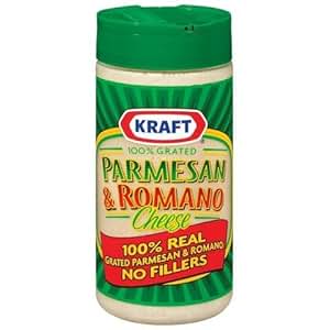 Kraft 100% Grated Parmesan Romano Cheese 8 oz: Amazon.com: Grocery Gourmet Food Kraft 100% Grated Parmesan Romano Cheese 8 oz: Amazon.com: Grocery Gourmet Food
