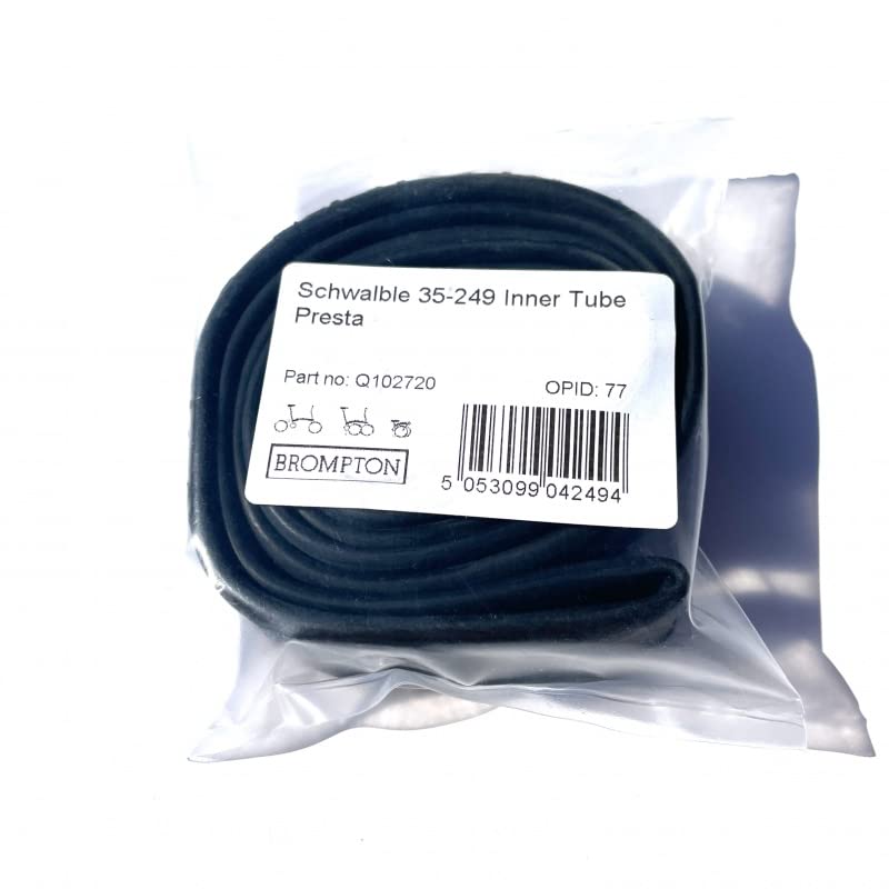 Brompton Schwalbe presta valve Inner tube 16 inch for P Line, Black