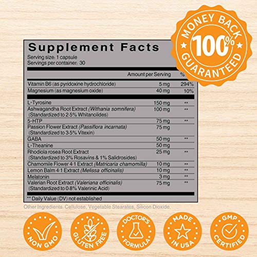 Mood Support Anxiety Relief Supplement Mood Boosts, Reduces Stress