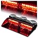 Jackey Awesome Car 16-led 18 Flashing Mode Emergency Vehicle Dash Warning Strobe Flash Light (Red)