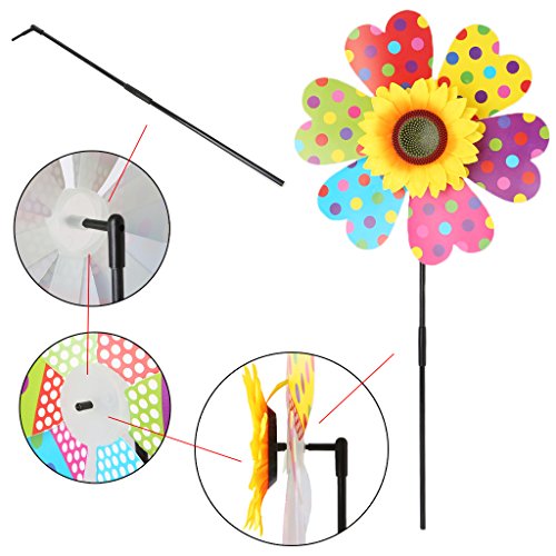 Lvyuanda Colorful Wheel Wind Spinner - Sunflower - Thumbnail 5
