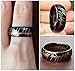 King Will Mens 8mm Tungsten Carbide Ring Black Lord of the Rings Laser Pattern High Polished(11)
