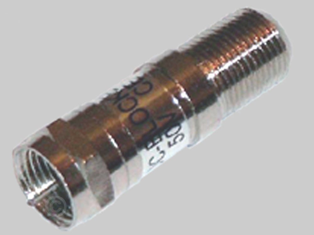 Pack of 2 DC Blocker F Plug to F Coupling
