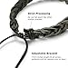 Jstyle 12Pcs Braided Bracelet for Men Beaded Bracelets Wrap Leather Wooden Bracelets Adjustable