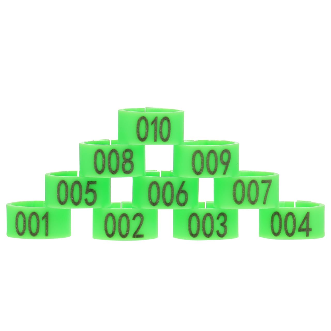 iplusmile Numbered Pigeon Leg Bands Lightweight Plastic Foot Rings for Pigeons and Small Poultry Easy Clip-on Bird Leg Bands for Identification and Breeding