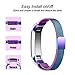 Abeky Bands For Fitbit Alta,Fit bit Alta HR 2,Metal Alta Band Magnetic Milanese Accessories Wristbands Strap Bracelet Alternative Replacement Stainless Steel with Adjustable Clasp Small Pearlescent