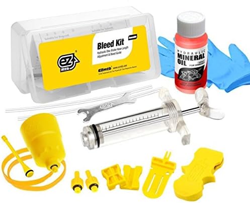 Complete Hydraulic Disc Brake Bleed Kit Tool for Shimano &amp; Magura - Inc. 60ml Mineral Oil Fluid