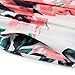 HOOYON Women Summer Casual Floral Long Maxi Dress Short Sleeve with Pockets,White Short,Large