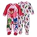 PJ Masks Owlette, Gekko & Catboy 2-pk. Footed Pajamas Toddler Girl