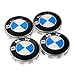 Wheel Center Caps Emblem for BMW, 68mm Standard BMW Logo Rim Center Hub Cap for All Models with Stock BMW Wheels Blue & White Color 4PCS