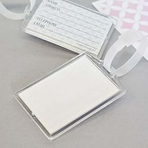 luggage tags blank diy acrylic clear favors tag travel pack destination weddingfavordiscount hotref