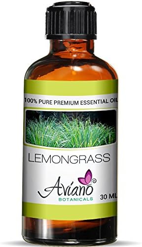 Lemongrass Essential Oil - 100% Pure Blue Diamond Therapeutic Grade By Avíanō Botanicals (30 ml)