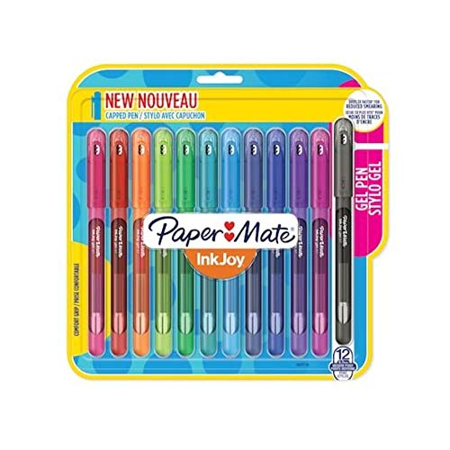 Paper Mate InkJoy Gel Pens Medium Point (0.7mm) Capped, 12 Count
