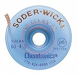 CHEMTRONICS 60-4-5, Desoldering Braid, No Clean SD