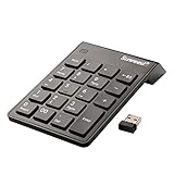 Sunreed Numeric Keypad, 19 Keys 2.4G Wireless Ultra-Thin Portable USB Number Pad Keyboard with Power Switch for Laptop Desktop PC Notebook, USB Receiver Can Stored