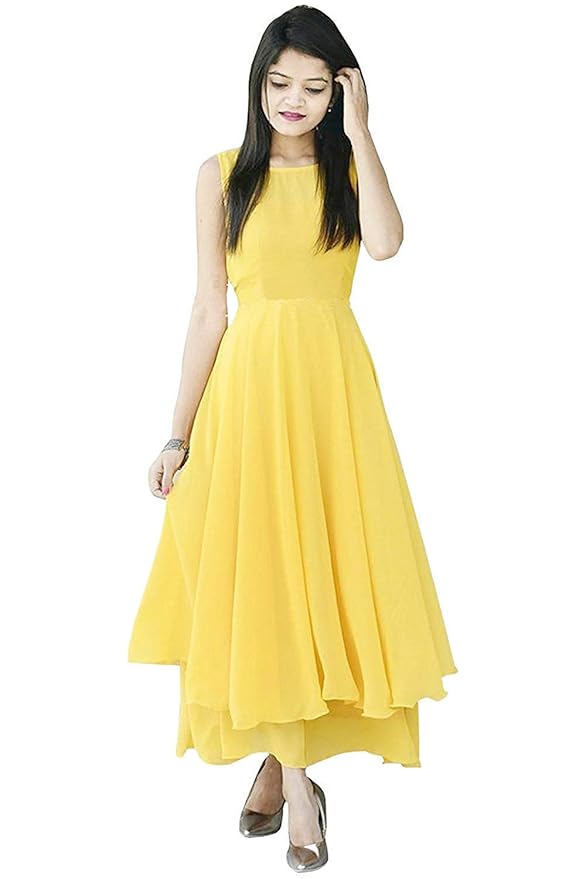 woman yellow dress