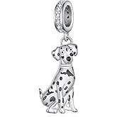 SVODEA Dalmatian Gifts 925 Sterling Silver Dalmatian Charm Cute Animal Dog Jewelry Gifts for Women