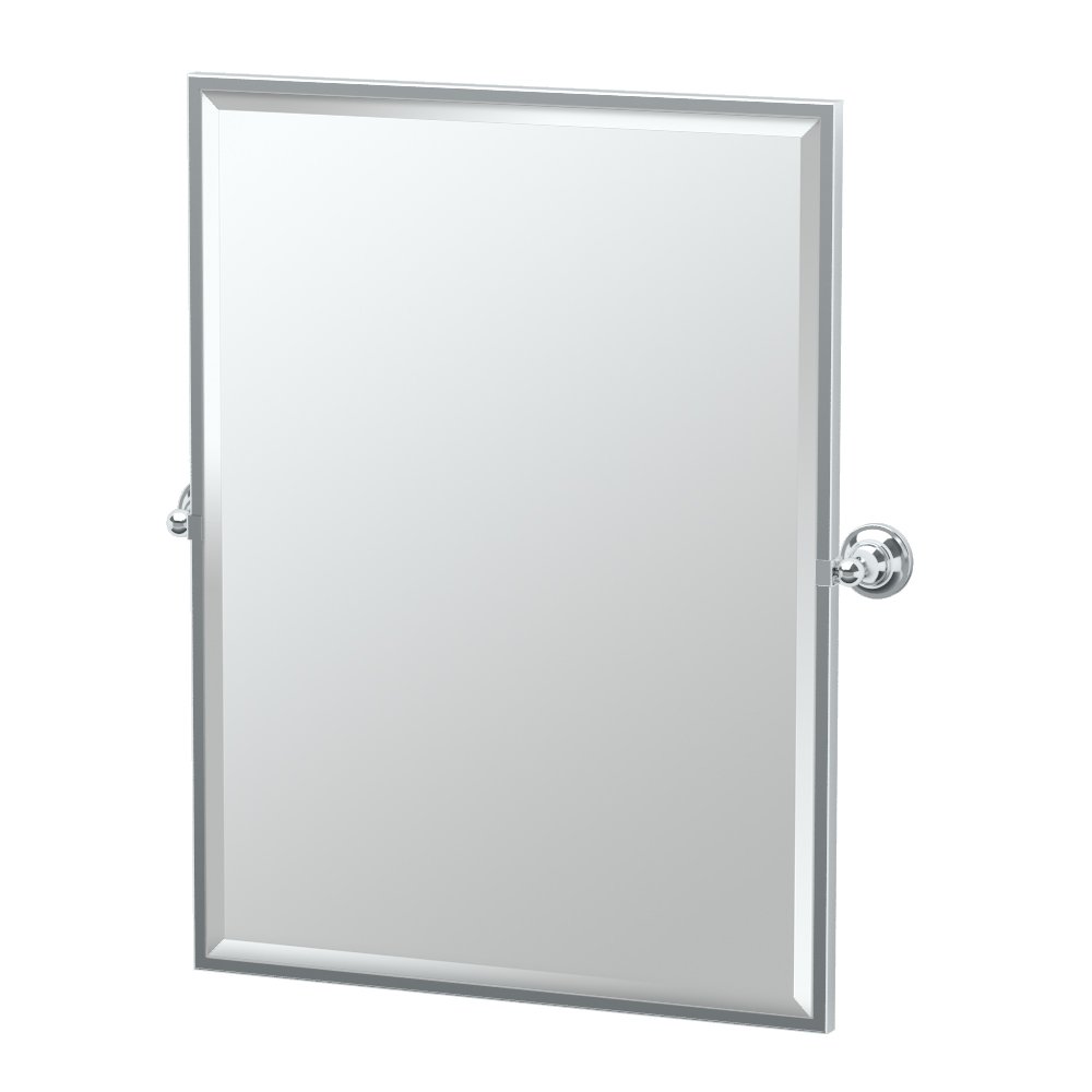 Gatco 4329FS Tiara Framed Large Rectangle Mirror, Chrome