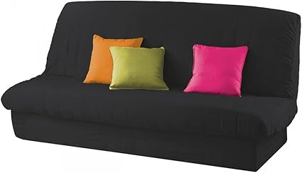 Housse Clic Clac Matelassee Dos Nu Noire 140x200 Amazon Fr Cuisine Maison