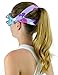 LokoSphere Girl's/Women's Lacrosse/Field Hockey Goggle Strap - Floral Print (Goggles Sold Separately)