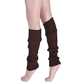 CHUNG Women Juniors Knitted Leg Warmers 16" Neon Party Dance Sports Fitness Halloween Accessory Pack of 1/2/3