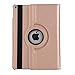 iPad Air 2 Case, AiSMei Rotating Stand Case Cover with Auto Wake Up/Sleep Function For Apple iPad Air 2 [Model A1566 A1567] the 6th Gen 9.7-Inch iPad Released in 2014, Bonus Stylus + Film - Gold