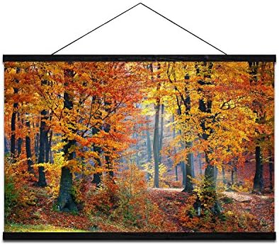 Modern Canvas Painting Wall Art Picture For Home Decoration Autumn Forest Landscape Print On Canvas Giclee Artwork For Wall Decor47X31.5inch